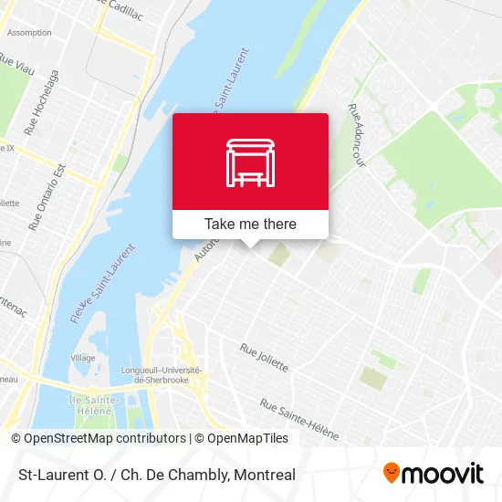 St-Laurent O. / Ch. De Chambly map
