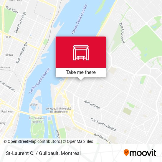 St-Laurent O. / Guilbault map