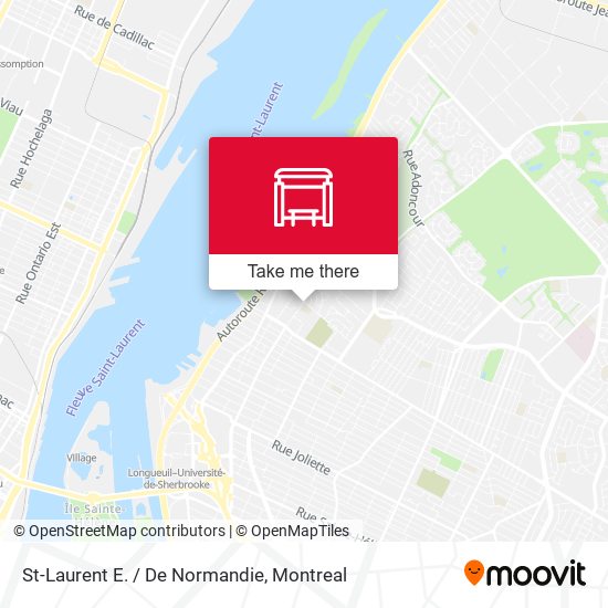 St-Laurent E. / De Normandie map