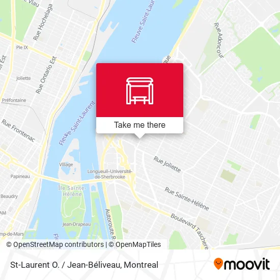 St-Laurent O. / Jean-Béliveau map