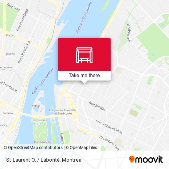St-Laurent O. / Labonté map