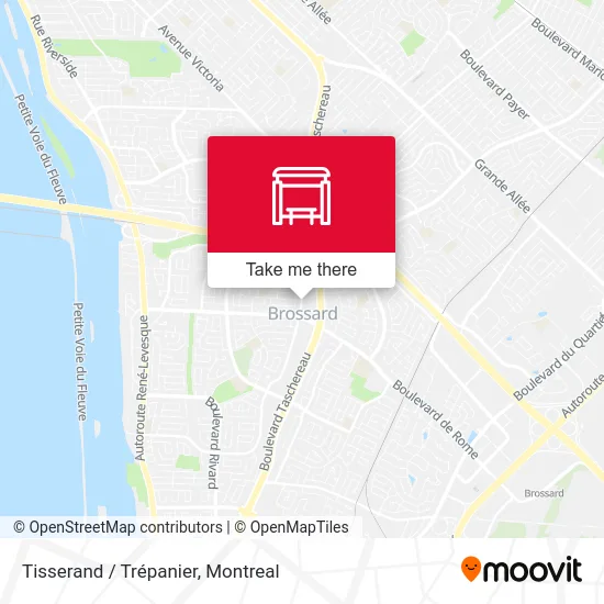 Tisserand / Trépanier map