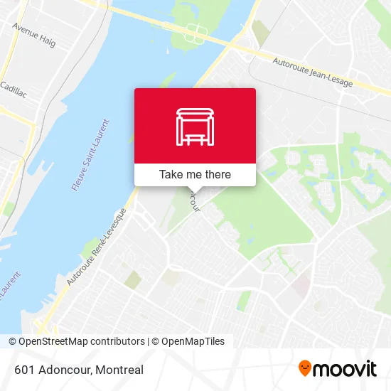 601 Adoncour map