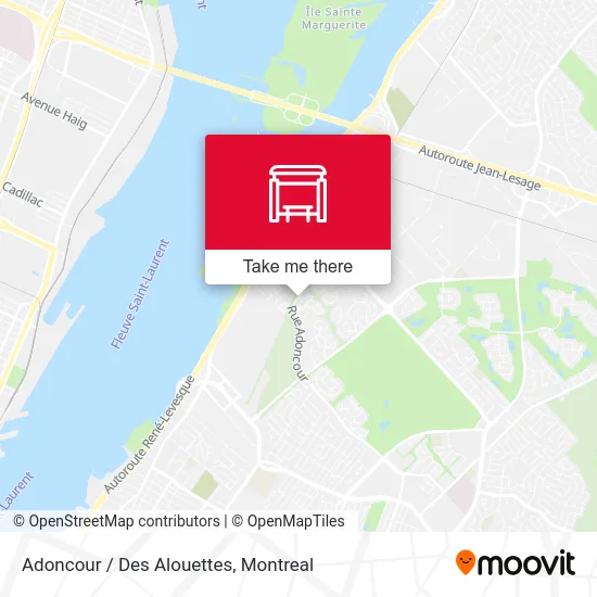 Adoncour / Des Alouettes map