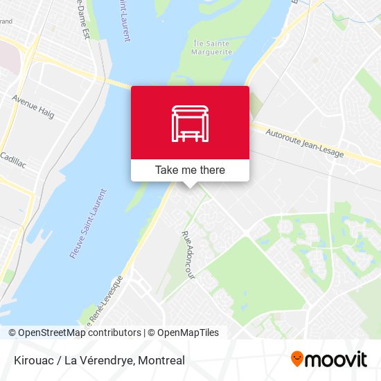 Kirouac / La Vérendrye map