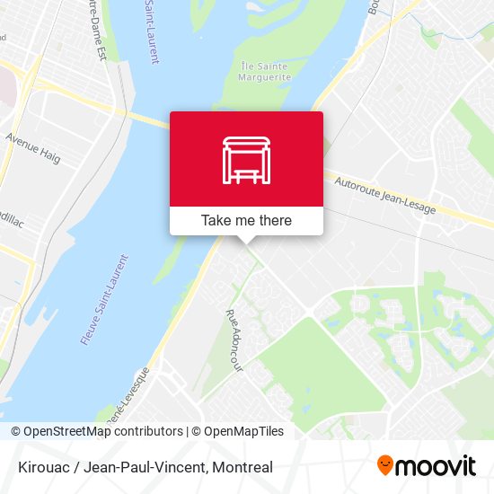 Kirouac / Jean-Paul-Vincent map