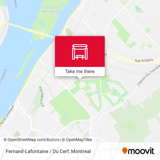 Fernand-Lafontaine / Du Cerf map