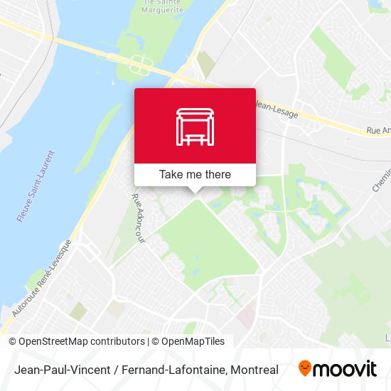 Jean-Paul-Vincent / Fernand-Lafontaine map