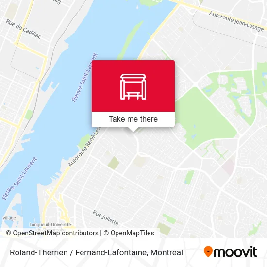 Roland-Therrien / Fernand-Lafontaine map