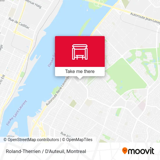 Roland-Therrien / D'Auteuil map