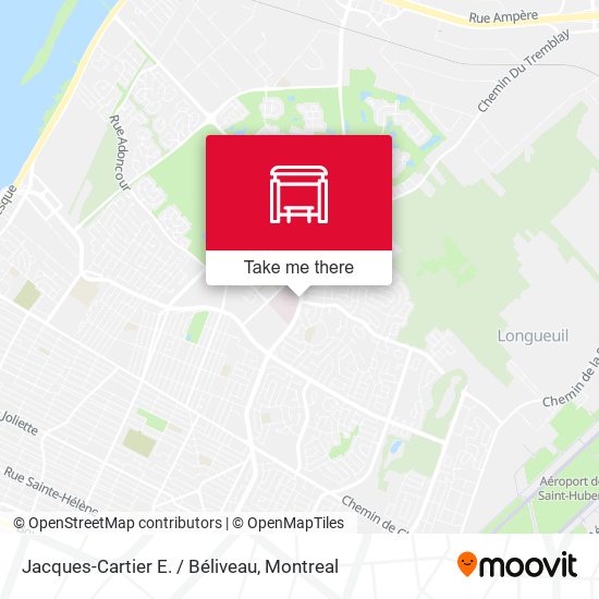 Jacques-Cartier E. / Béliveau map