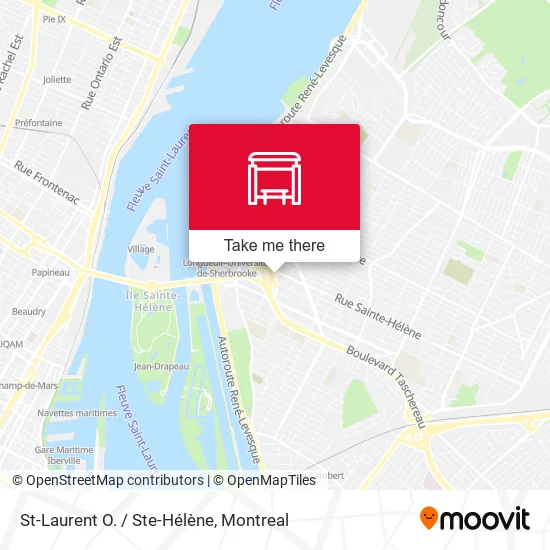 St-Laurent O. / Ste-Hélène map