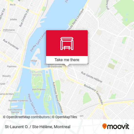 St-Laurent O. / Ste-Hélène map