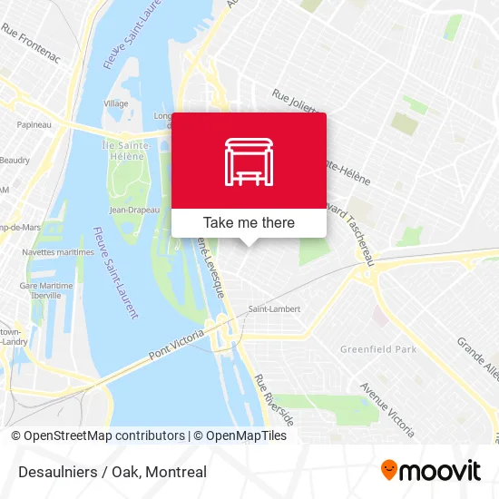 Desaulniers / Oak map