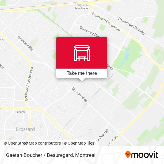 Gaétan-Boucher / Beauregard map