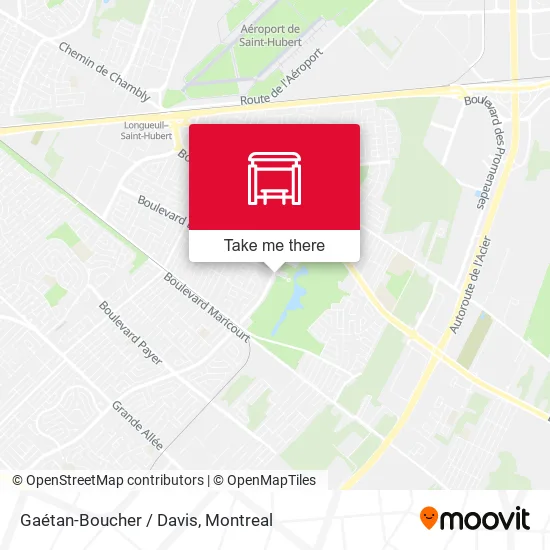 Gaétan-Boucher / Davis map