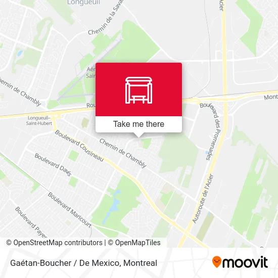 Gaétan-Boucher / De Mexico map