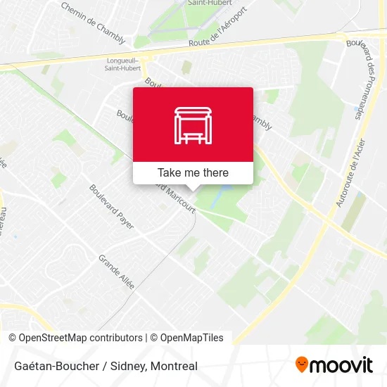 Gaétan-Boucher / Sidney map