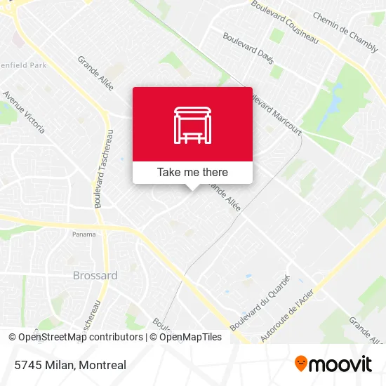 5745 Milan map
