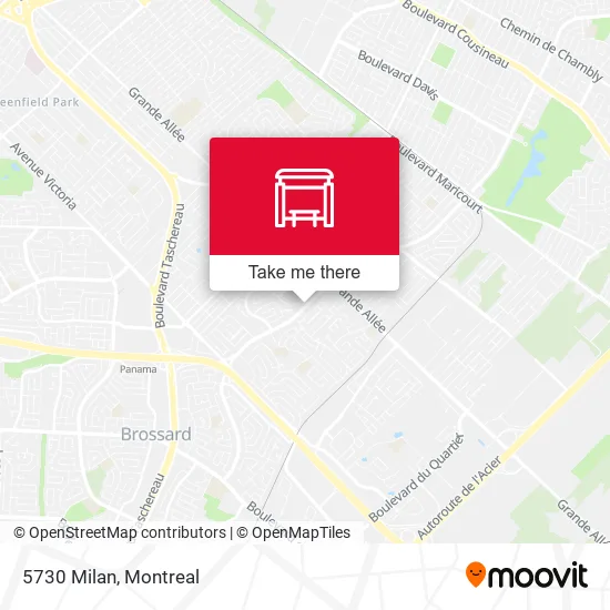 5730 Milan map