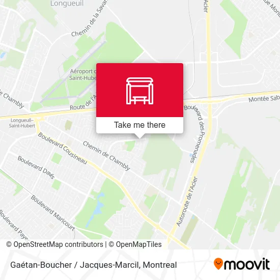 Gaétan-Boucher / Jacques-Marcil map