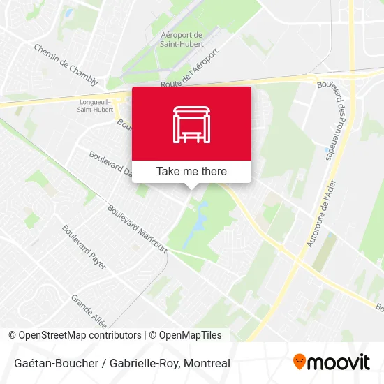Gaétan-Boucher / Gabrielle-Roy map