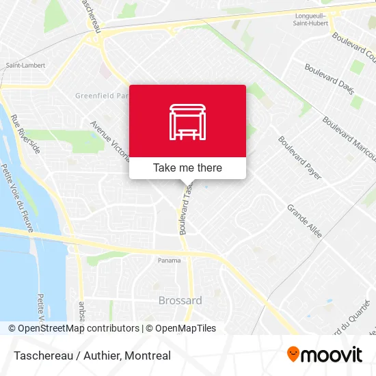 Taschereau / Authier map