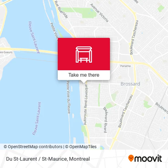 Du St-Laurent / St-Maurice map