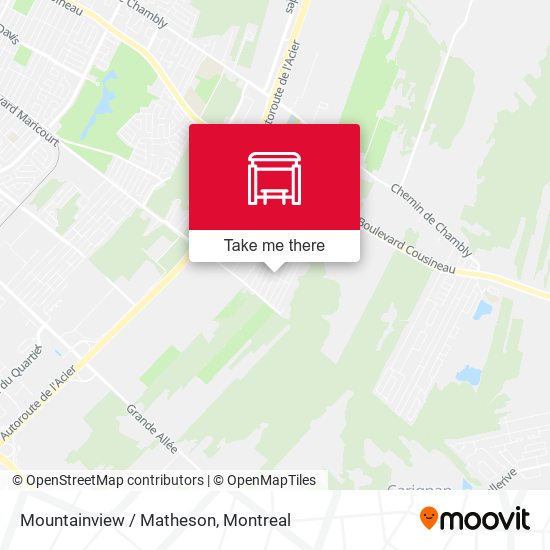 Mountainview / Matheson map
