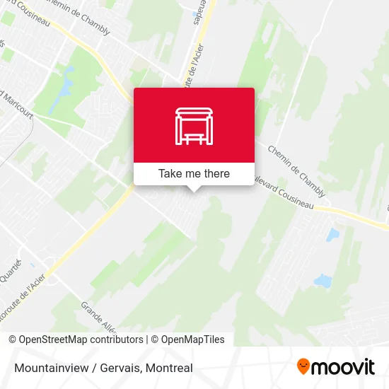 Mountainview / Gervais map