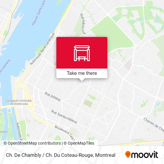 Ch. De Chambly / Ch. Du Coteau-Rouge map