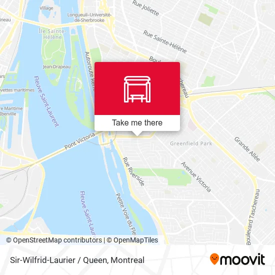 Sir-Wilfrid-Laurier / Queen map