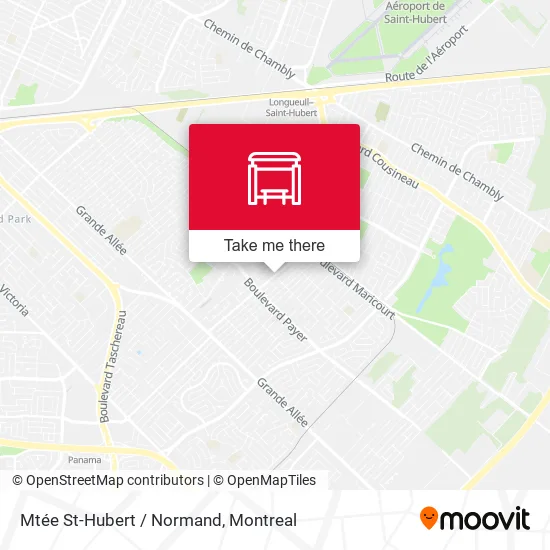 Mtée St-Hubert / Normand map