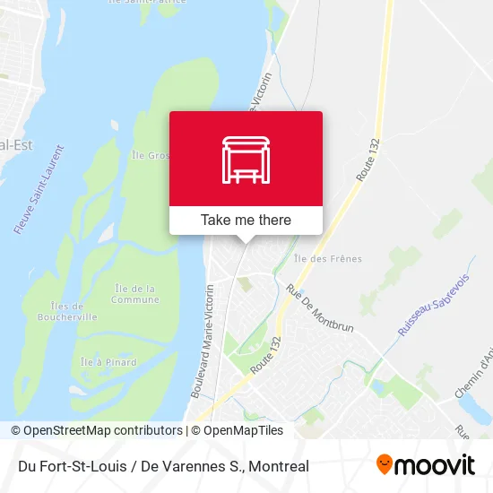 Du Fort-St-Louis / De Varennes S. map