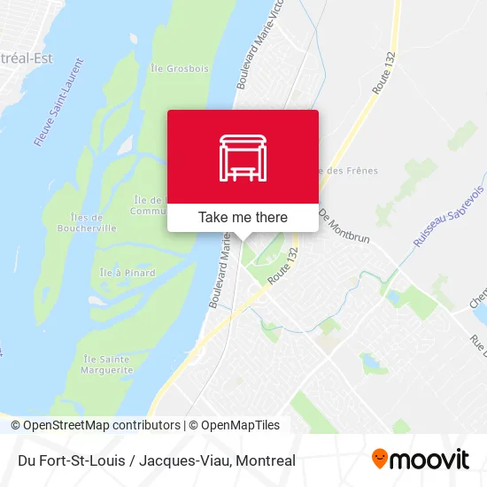 Du Fort-St-Louis / Jacques-Viau map