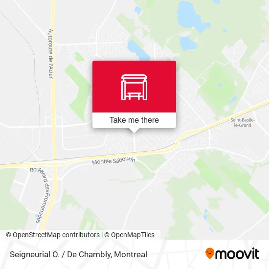 Seigneurial O. / De Chambly map