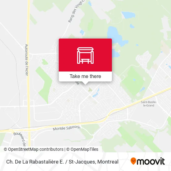 Ch. De La Rabastalière E. / St-Jacques map