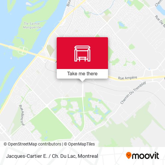 Jacques-Cartier E. / Ch. Du Lac map