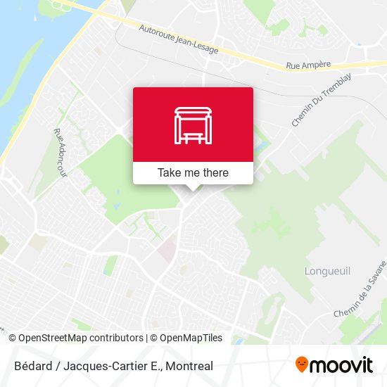 Bédard / Jacques-Cartier E. map