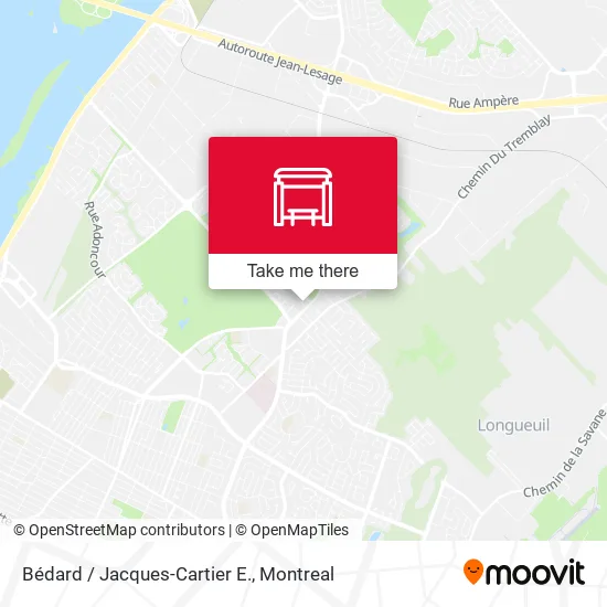 Bédard / Jacques-Cartier E. map
