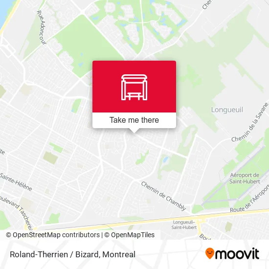 Roland-Therrien / Bizard map