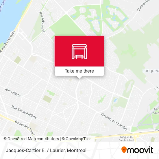 Jacques-Cartier E. / Laurier map