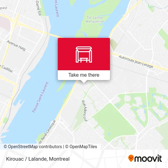 Kirouac / Lalande map