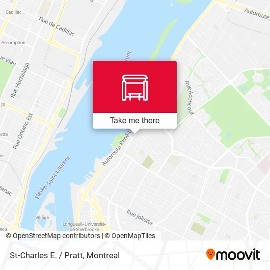St-Charles E. / Pratt map
