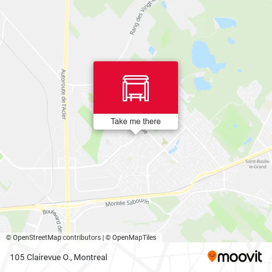 105 Clairevue O. map