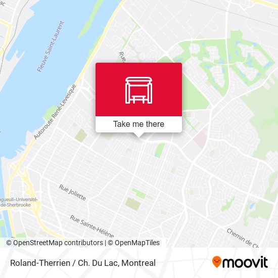 Roland-Therrien / Ch. Du Lac map