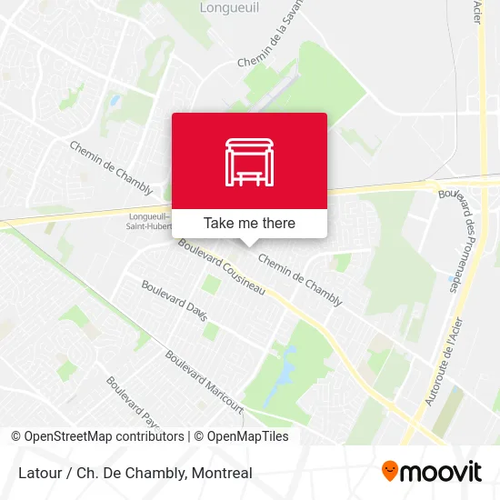 Latour / Ch. De Chambly map