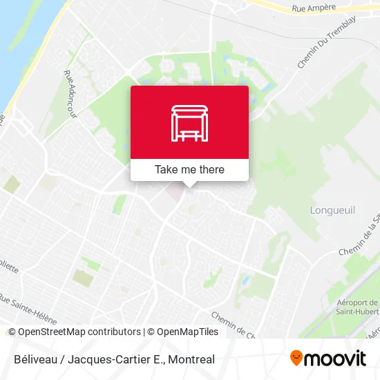 Béliveau / Jacques-Cartier E. map