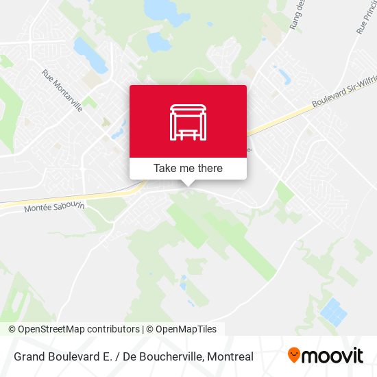 Grand Boulevard E. / De Boucherville map