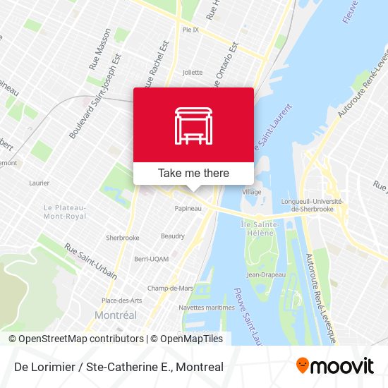 De Lorimier / Ste-Catherine E. map